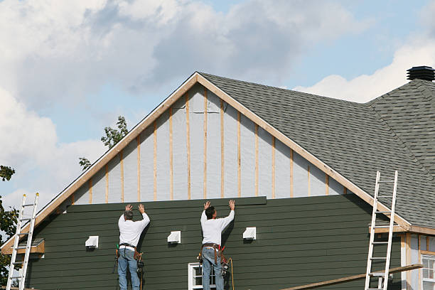 Professional Emergency Siding Repair technician working in New Enterprise, PA